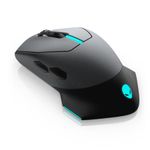 Mouse gaming wireless Alienware 610M, Moon Grey fotografia produsului View 2 S