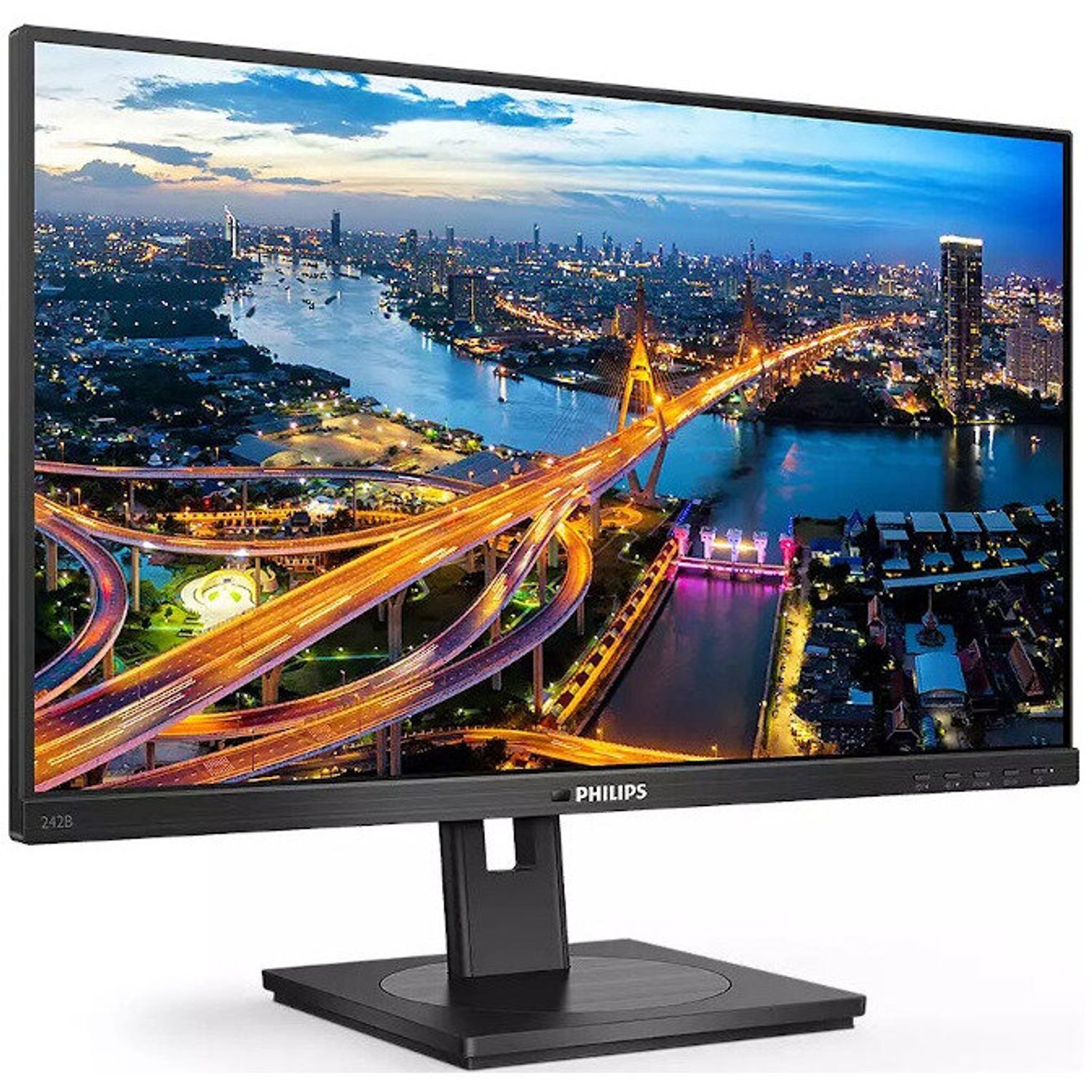 Monitor LED Philips 242B1V 23.8 inch 4 ms Negru 75 Hz fotografia produsului View 2 L