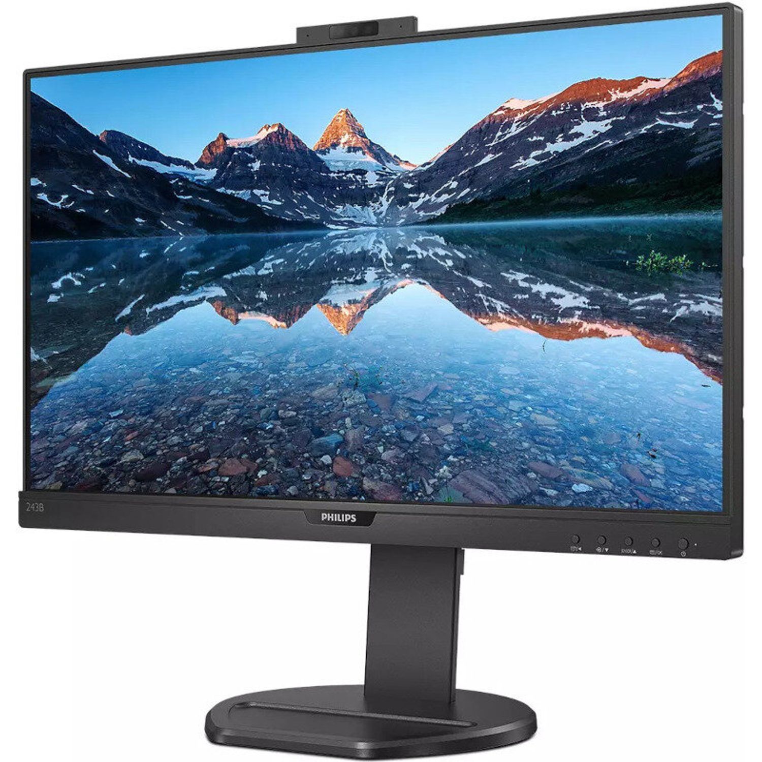 Monitor LED Philips 243B9H 23.8 inch FHD IPS 4 ms 75 Hz Webcam USB-C fotografia produsului View 2 L