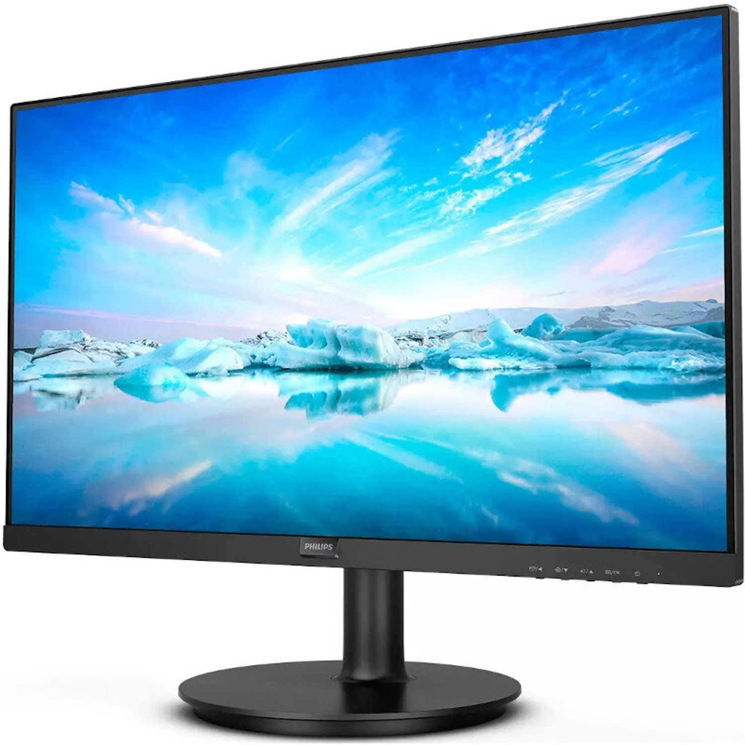 Monitor LED Philips 222V8LA 21.5 inch 4 ms Negru 75 Hz fotografia produsului View 2 L