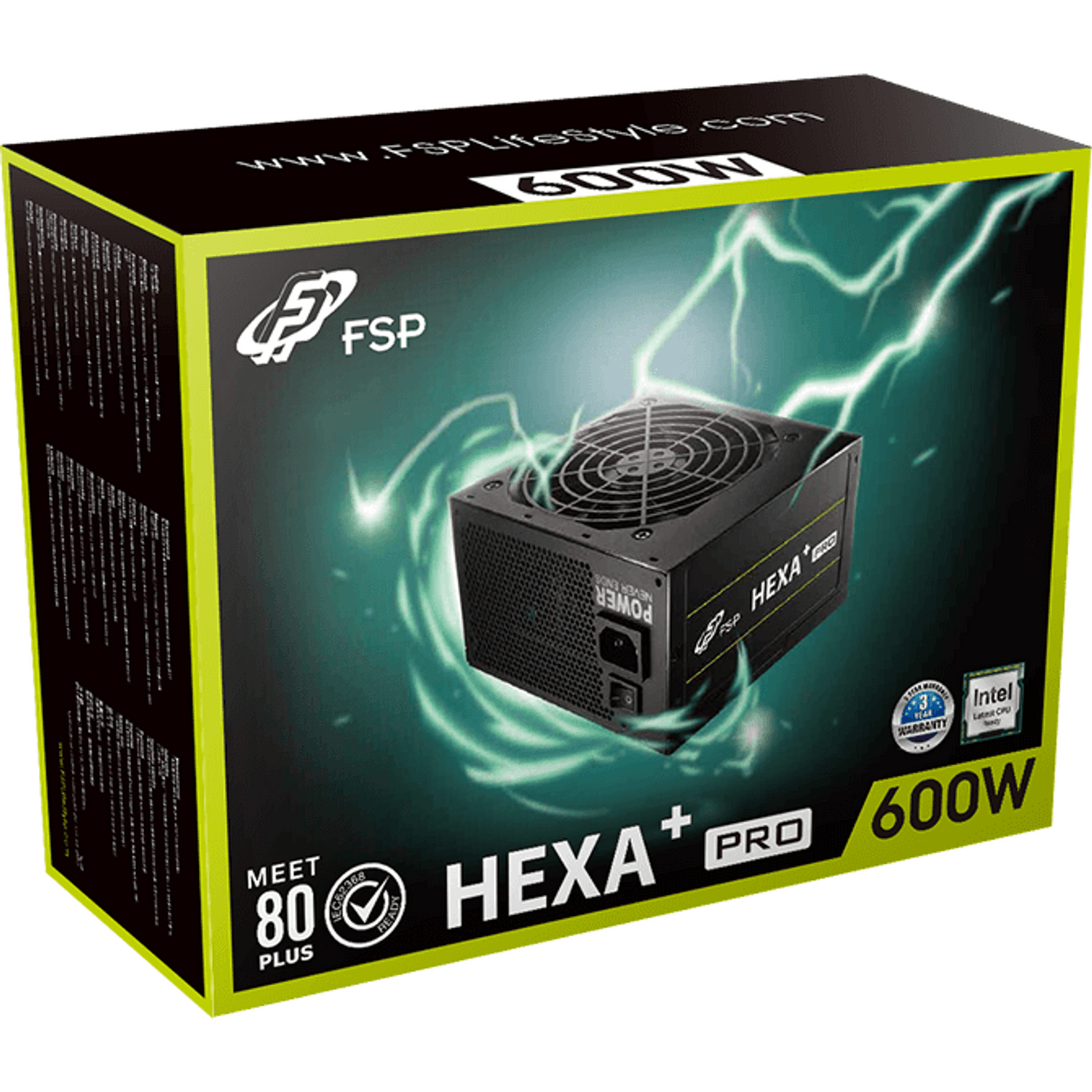 Sursa FSP HEXA+ PRO 600, 600W fotografia produsului
