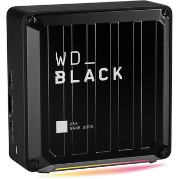 Docking station WD Black D50 Game Dock, Dual Thunderbolt 3, DisplayPort, Audio in/out, Gigabit, iluminare RGB, Negru elefant.ro imagine noua 2022