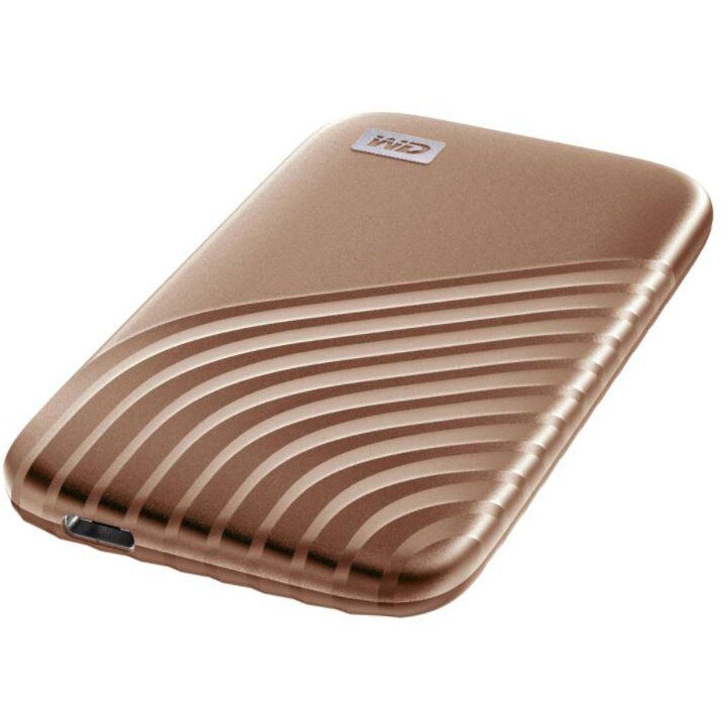 SSD Extern WD My Passport&trade; 2TB, USB 3.2 Gen2 Type-C/A, NVMe, Gold fotografia produsului View 2 L