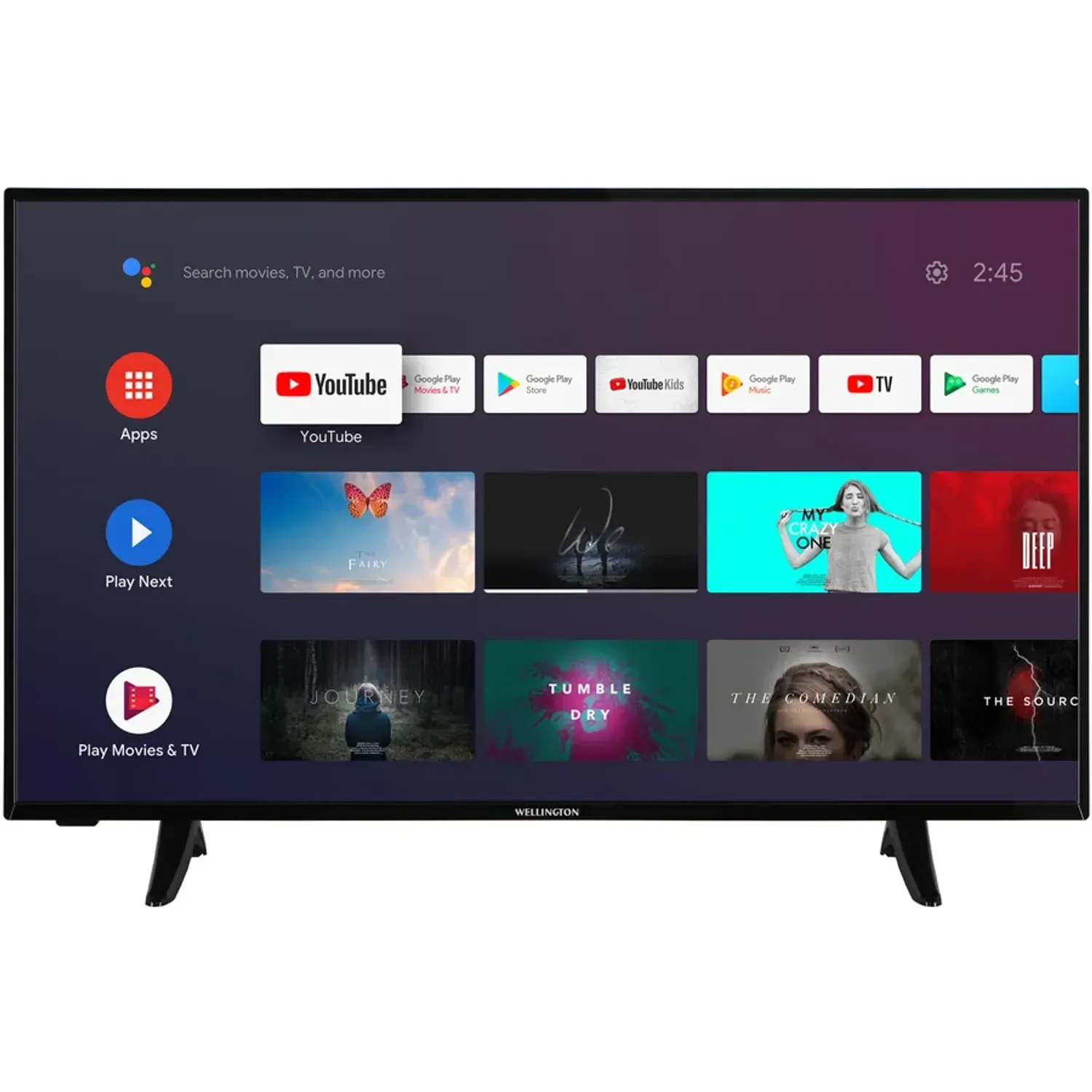 Televizor Wellington WL43U7500A, 108 cm, Smart Android, 4K Ultra HD, LED, Clasa G fotografia produsului