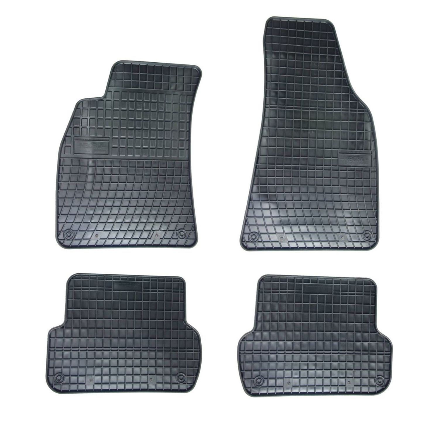 Set 4 covorase cauciuc Audi A4 B6 8E 2000 - 2004 fotografia produsului