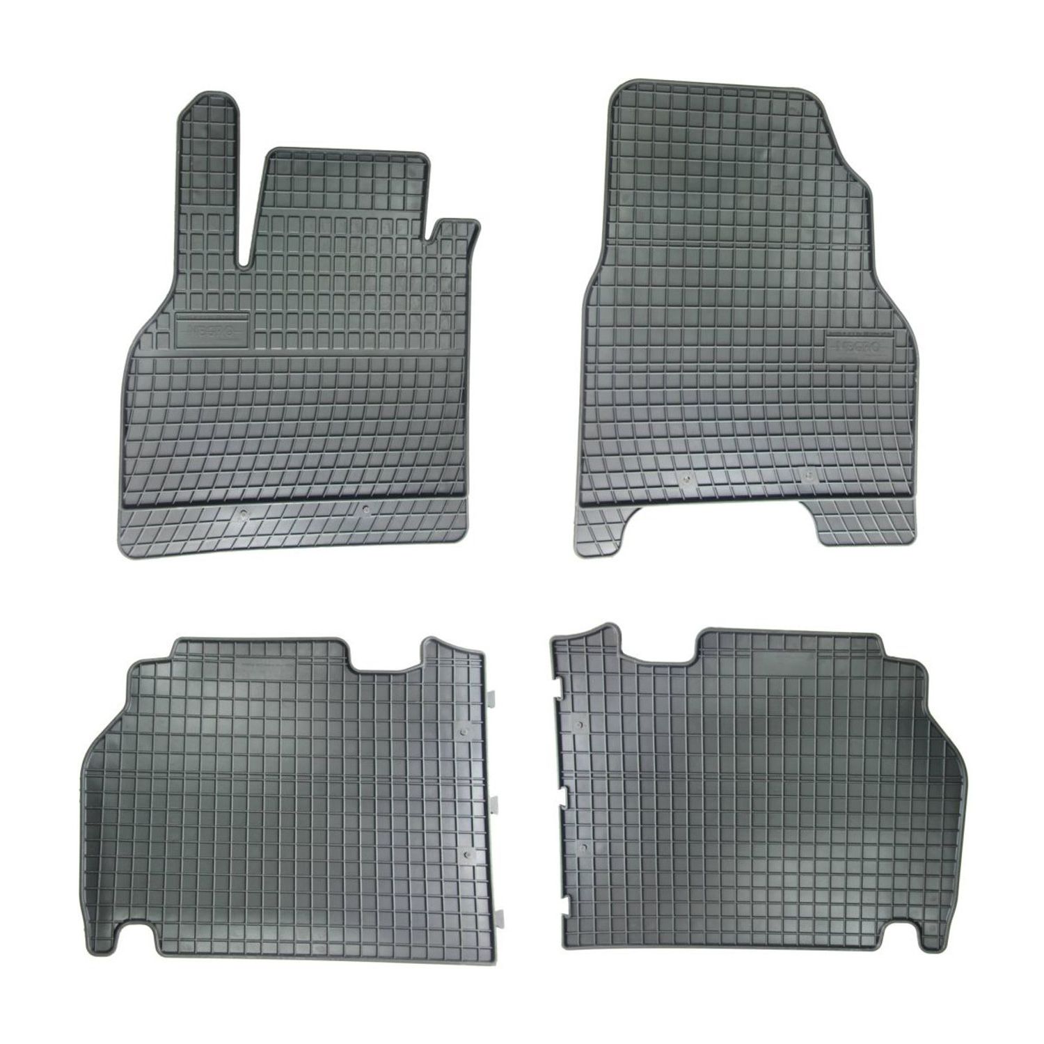 Set 4 covorase cauciuc Renault Kangoo II 2008 - fotografia produsului