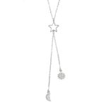 Lantisor Argint Personalizat cu Stea, Luna si Soare, PAGLRO125-1 fotografia produsului View 2 S