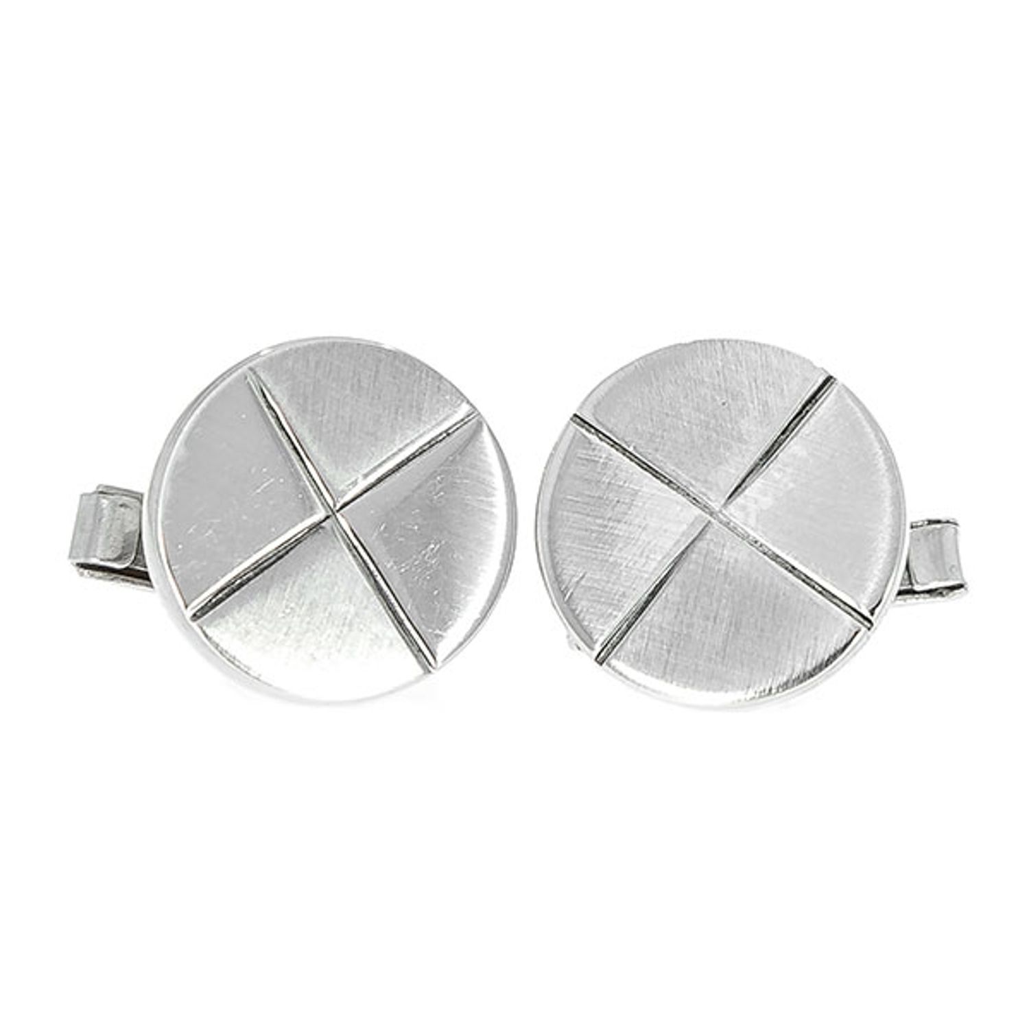 Butoni Argint Cross fotografia produsului View 2 L