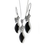 Set argint Black Butterfly fotografia produsului