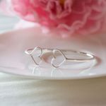 Bratara Argint DoubleHeart fotografia produsului View 3 S