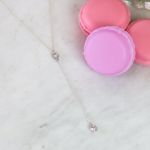 Lantisor Argint Personalizat cu Cristale, PAGLAU120-1 fotografia produsului