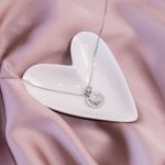 Lanț Argint cu Zirconiu și Bănuț Personalizat fotografia produsului
