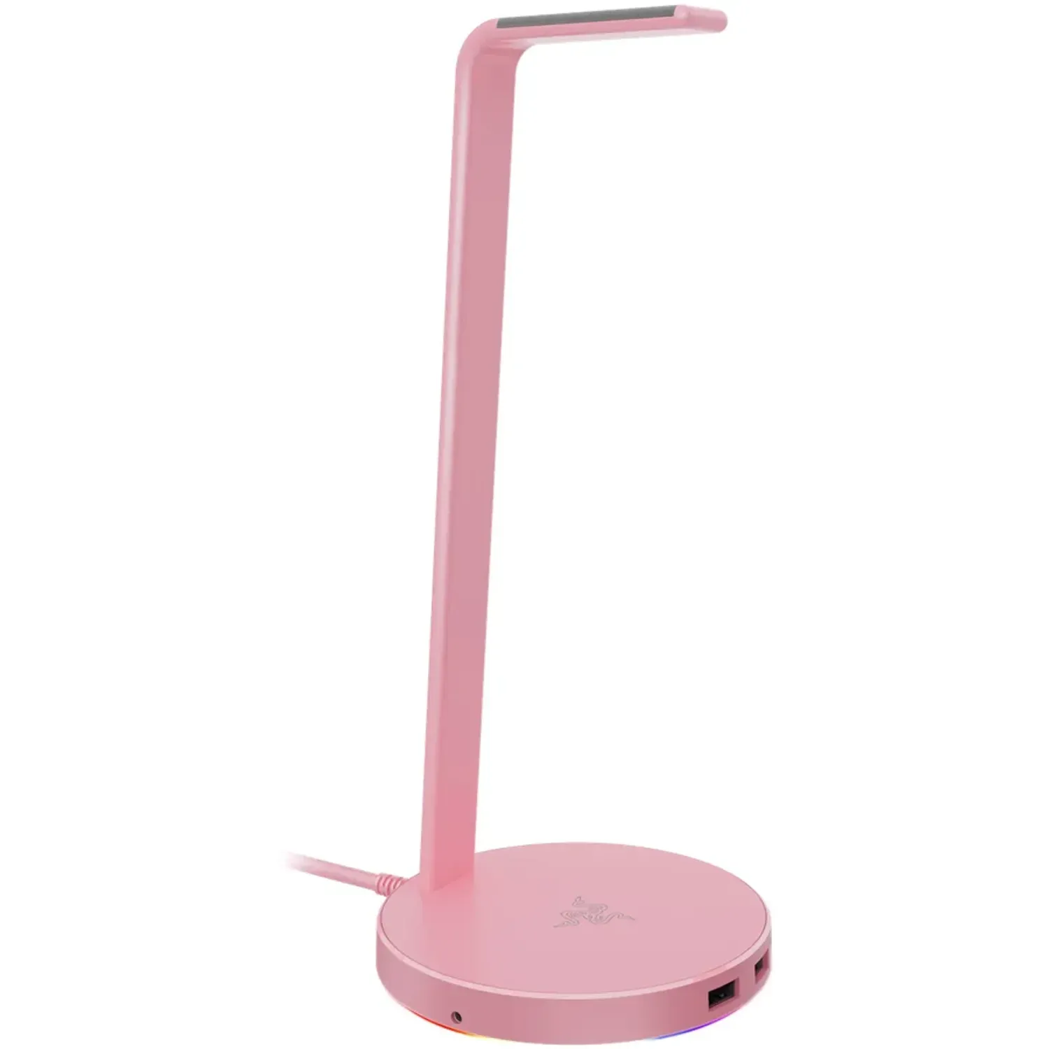 Stand casti Razer Base Station V2 Chroma, hub USB, Roz Quartz fotografia produsului