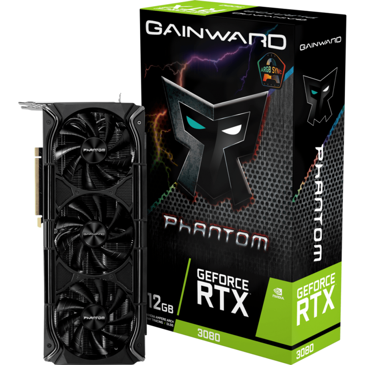 Placa Video GeForce RTX 3080 Phantom LHR 12GB GDDR6X 384-bit fotografia produsului