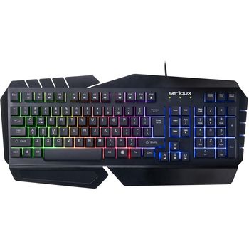 Tastatura gaming Andor, iluminare rainbow, carcasa metalica, design ergonomic, negru elefant.ro imagine noua 2022