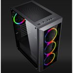 Carcasa Meissa Midi Tower Black fotografia produsului View 2 S
