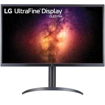 Monitor OLED UltraFine Pro LG 32” UHD, 60Hz, 1ms, Adobe RBG 99% DCI-P3 99, HDMI, Display Port, USB Type-C, USB, negru elefant.ro imagine noua 2022