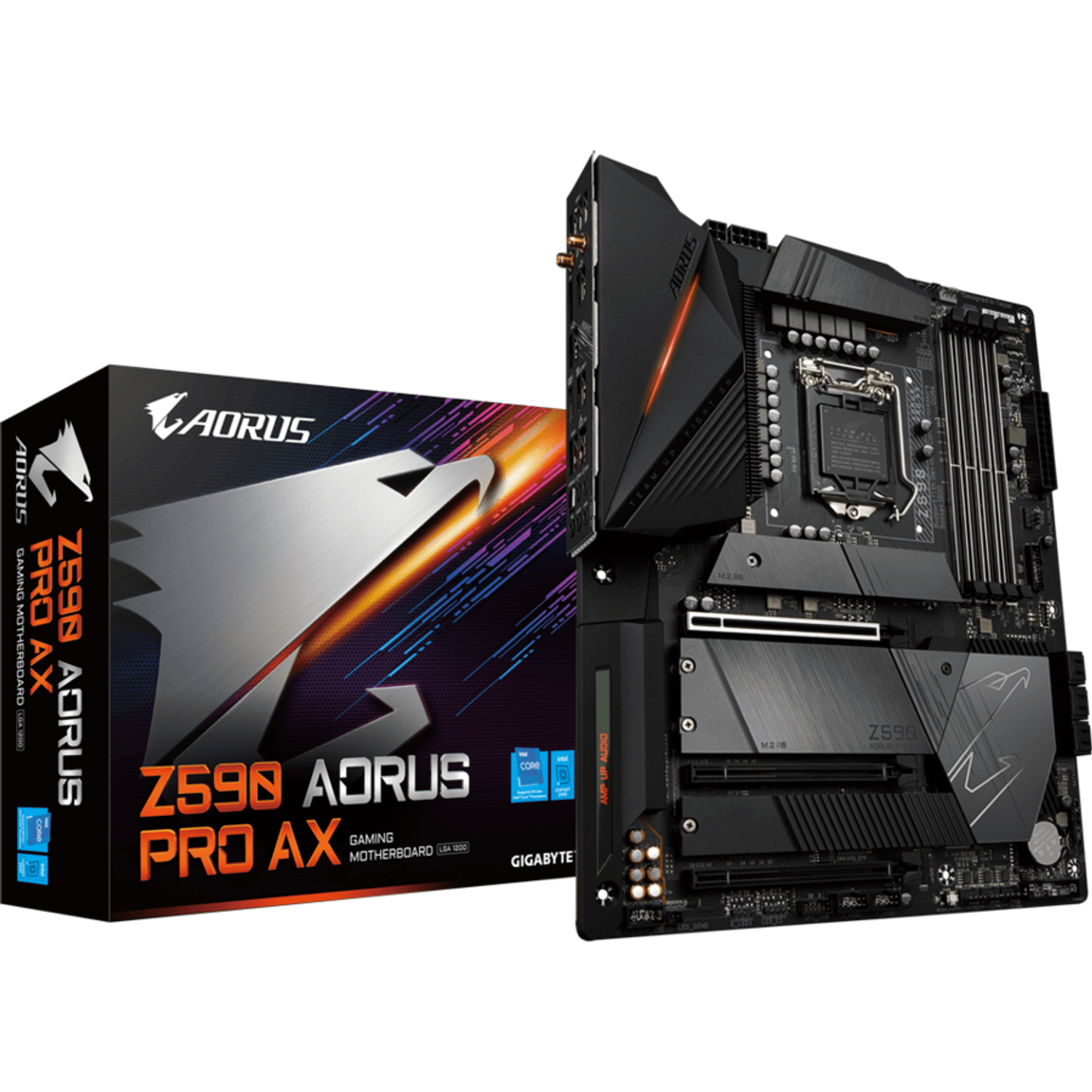 Placa de baza Z590 AORUS PRO AX, LGA 1200 fotografia produsului