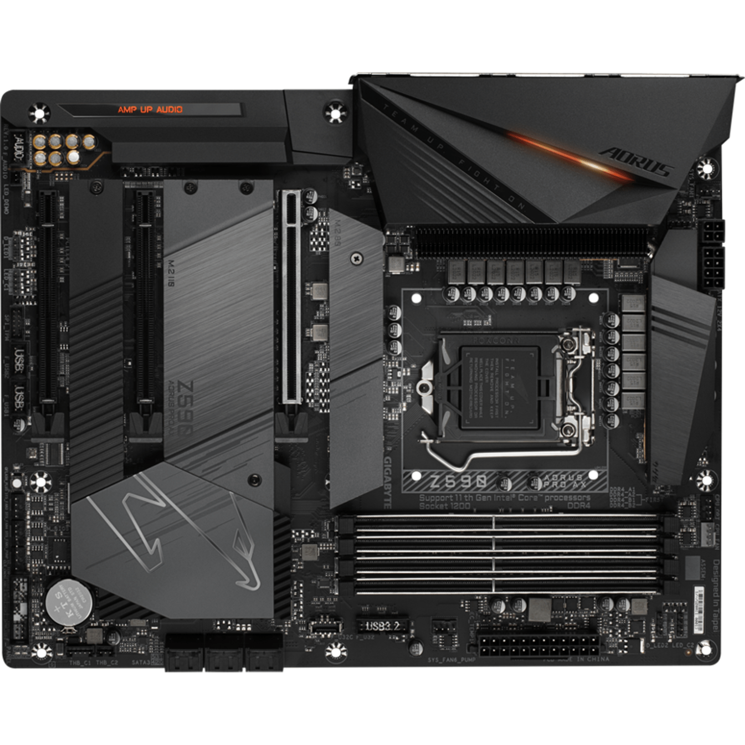 Placa de baza Z590 AORUS PRO AX, LGA 1200 fotografia produsului View 2 L