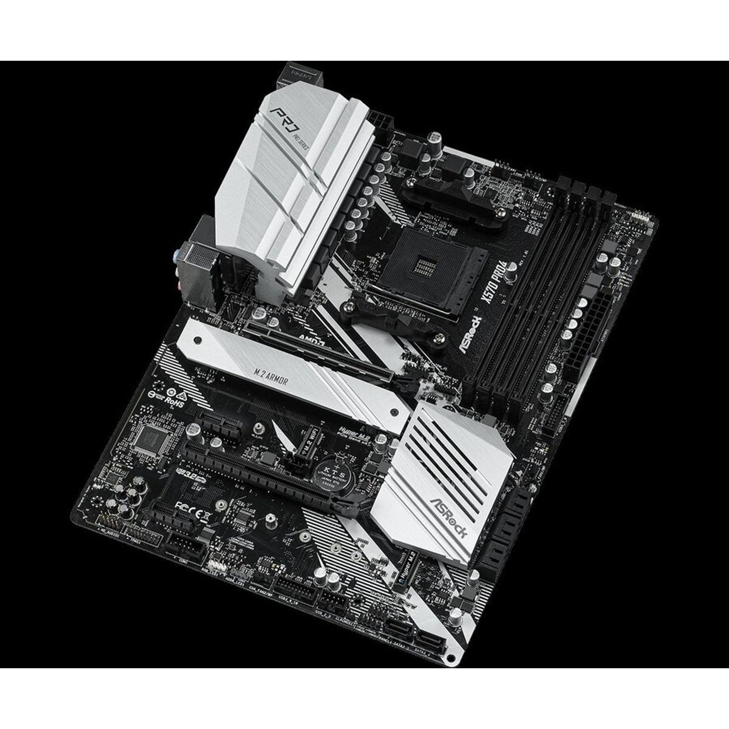 Placa de baza Socket AM4, X570 PRO4 fotografia produsului View 2 L