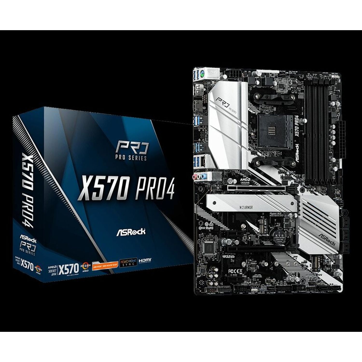 Placa de baza Socket AM4, X570 PRO4 fotografia produsului