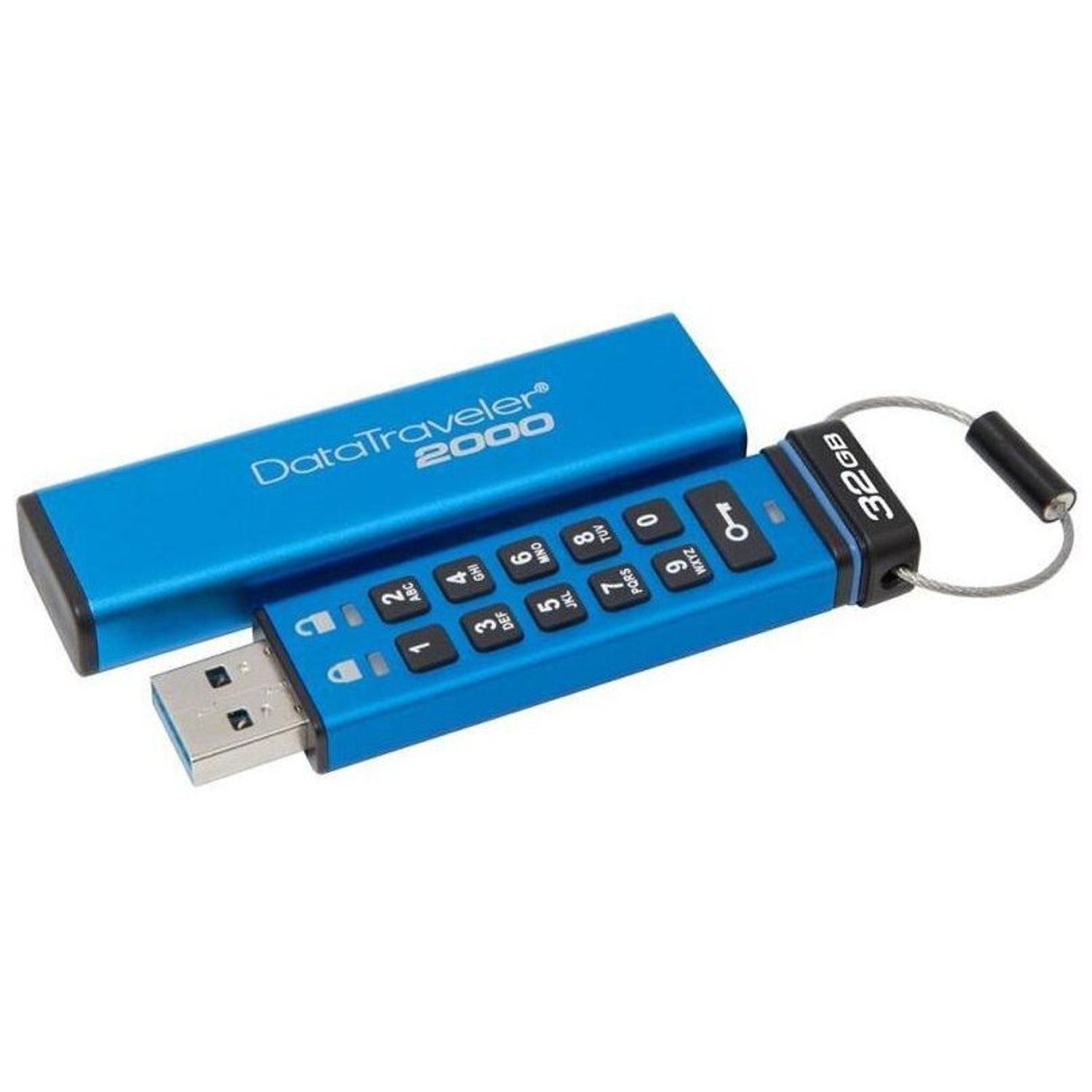 USB Flash Drive Kingston, 8GB, DT2000, USB 3.0, Keypad fotografia produsului