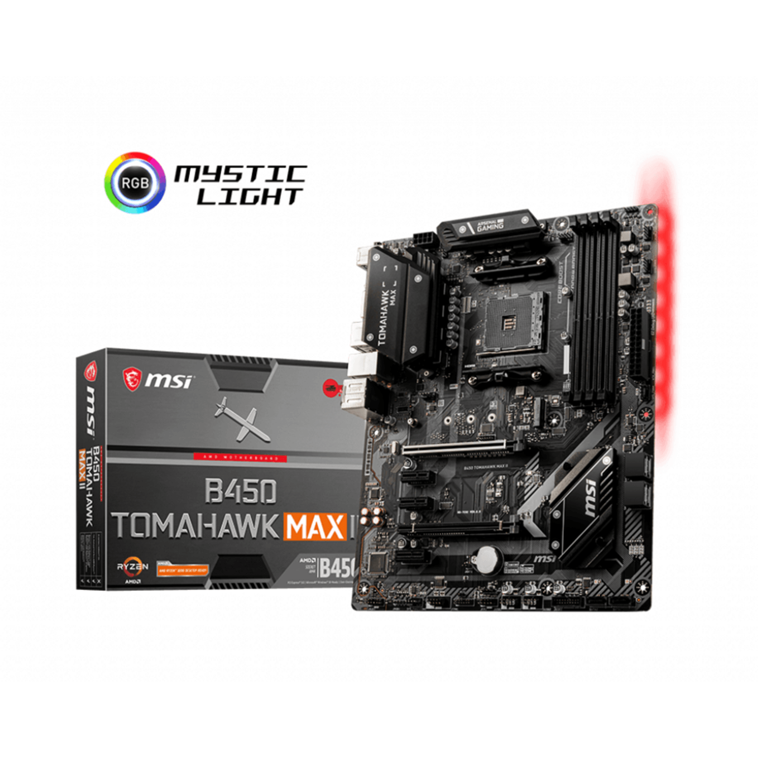 Placa de baza MSI MSI B450 TOMAHAWK MAX II , Socket AM4 fotografia produsului