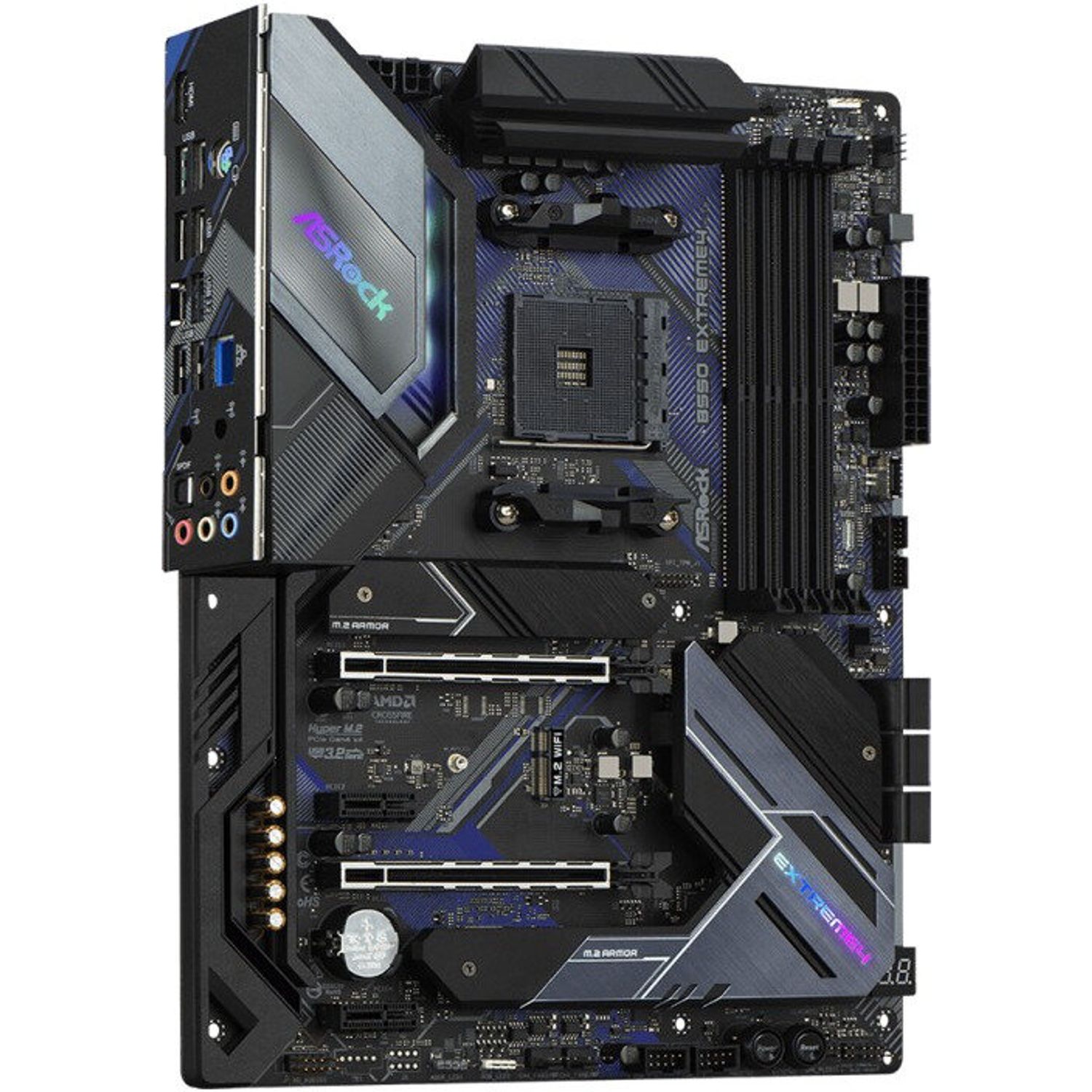 Placa de baza AsRock B550 Extreme4 , Socket AM4 fotografia produsului View 2 L