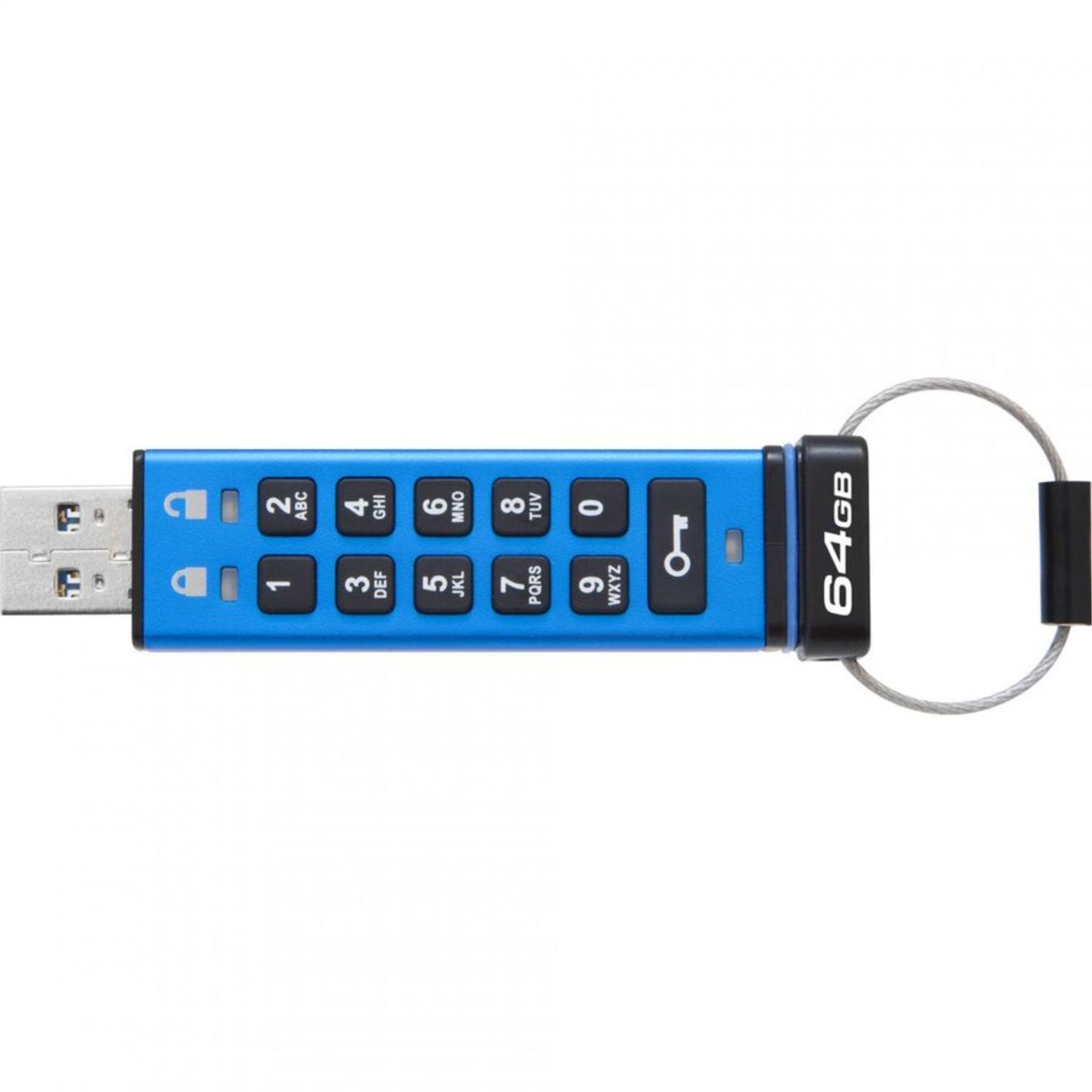 Memorie USB Kingston, 64GB, DT2000, USB 3.0, Keypad fotografia produsului View 2 L