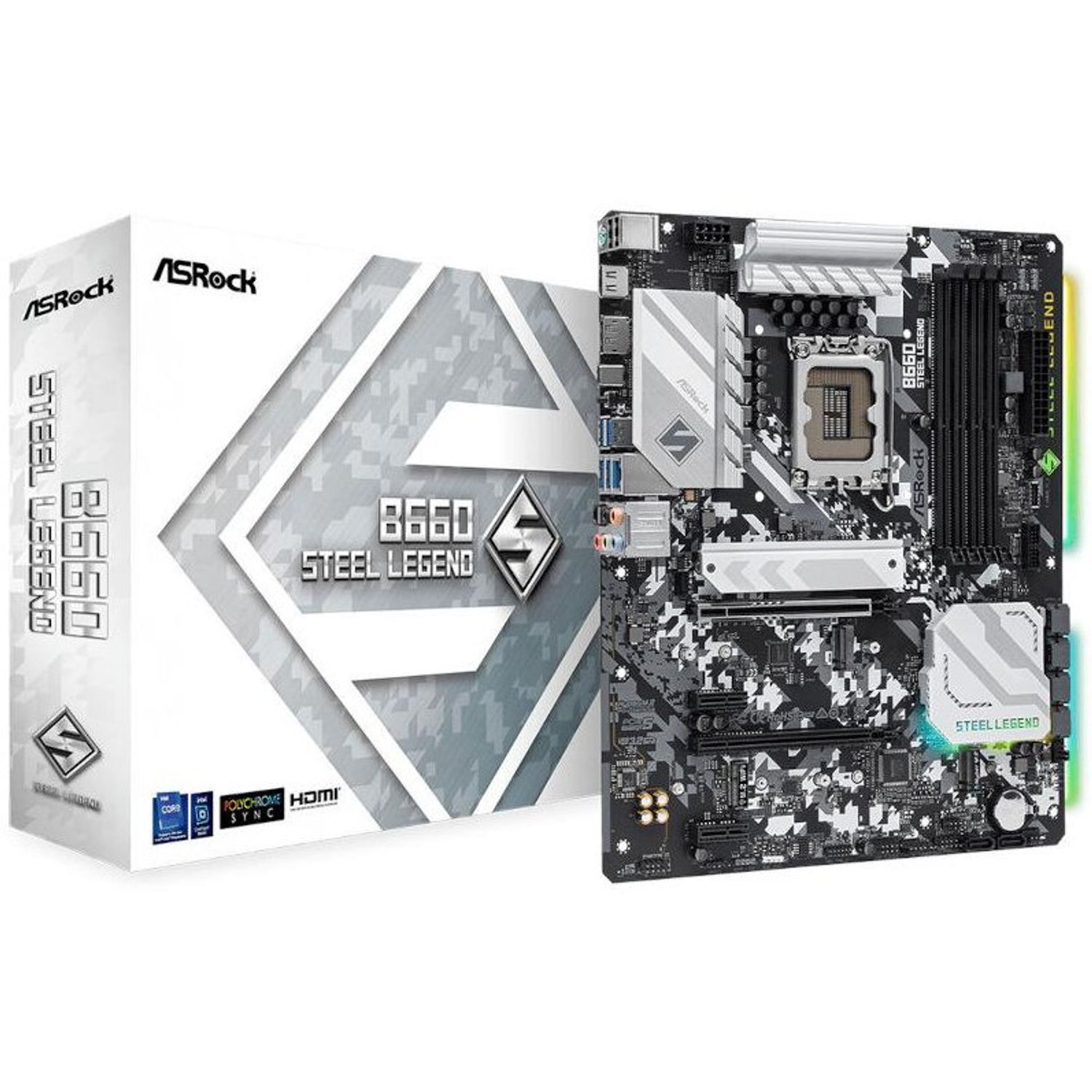 Placa de baza B660 STEEL LEGEND D4 LGA 1700 fotografia produsului