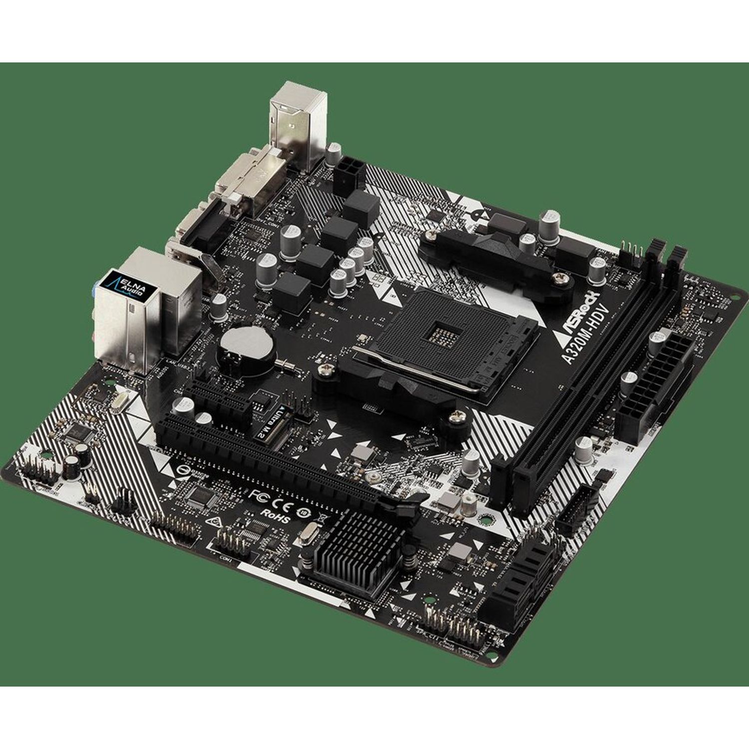 Placa de baza Socket AM4, A320M-HDV R4.0 fotografia produsului View 2 L