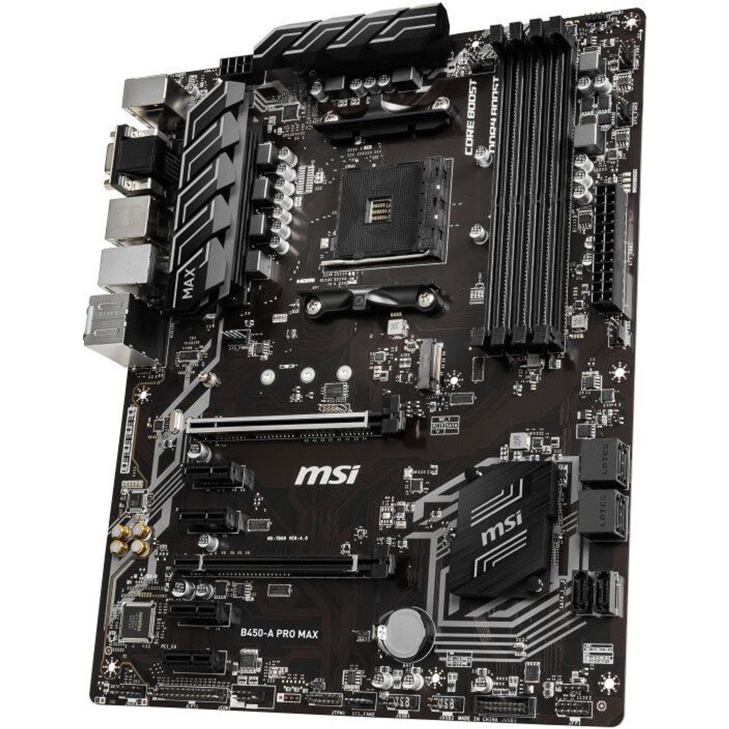 Placa de baza Socket AM4, B450-A PRO MAX fotografia produsului View 2 L