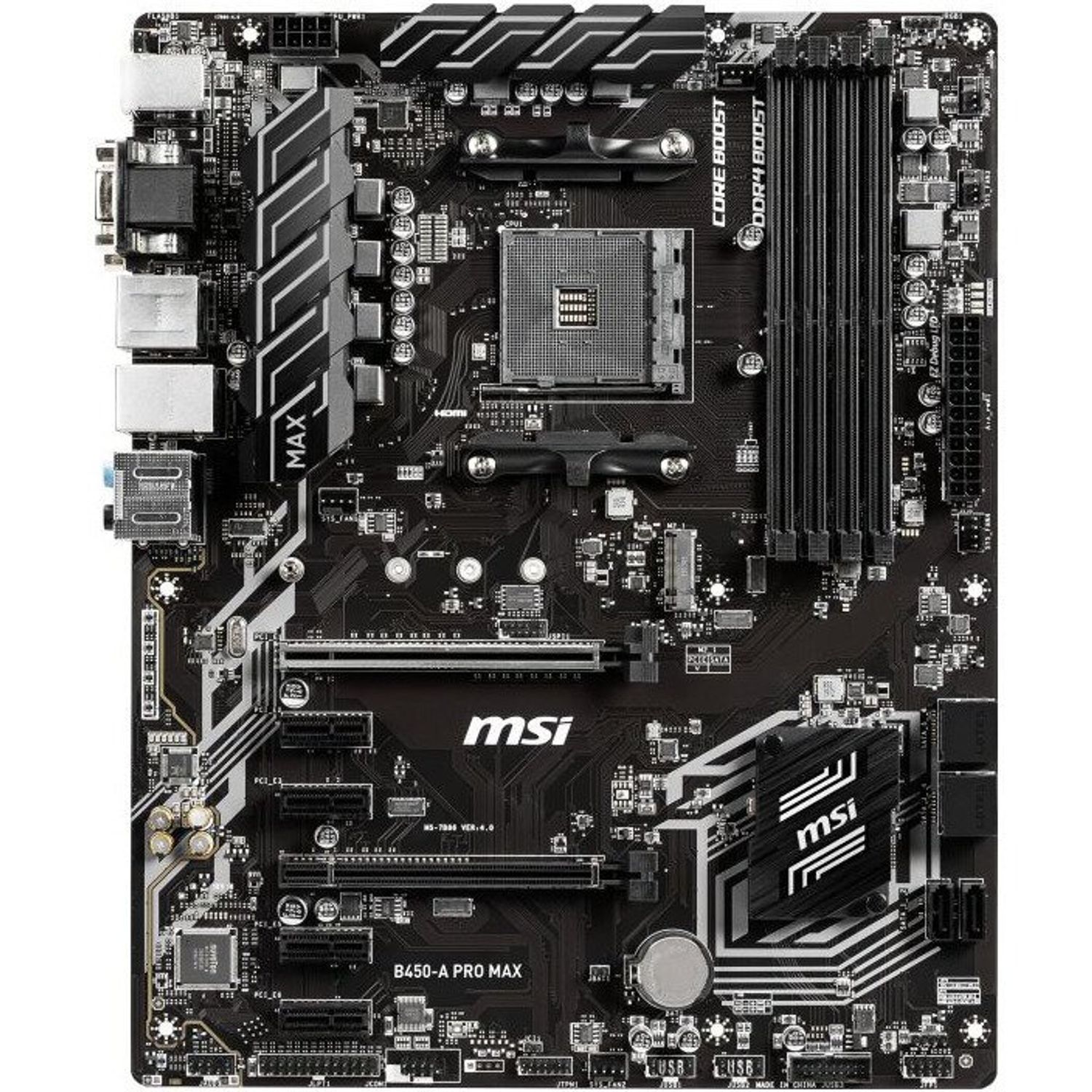 Placa de baza Socket AM4, B450-A PRO MAX fotografia produsului