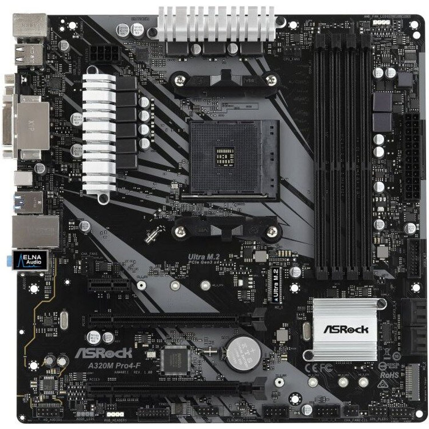 Placa de baza A320M Pro4-F, AM4 fotografia produsului