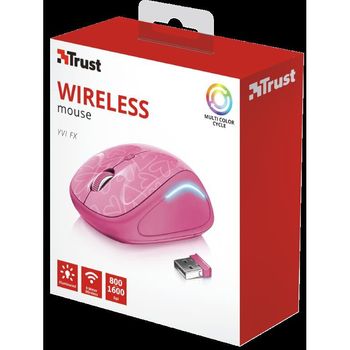 Trust Yvi FX Wireless Mouse – pink elefant.ro imagine noua 2022