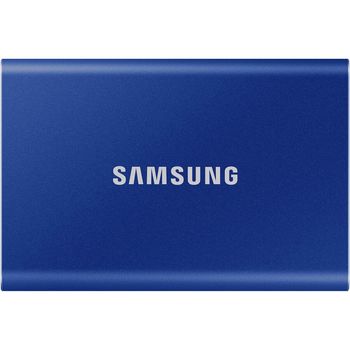 SSD extern Samsung T7 portabil, 500GB, USB 3.2, Indigo Blue elefant.ro imagine noua 2022