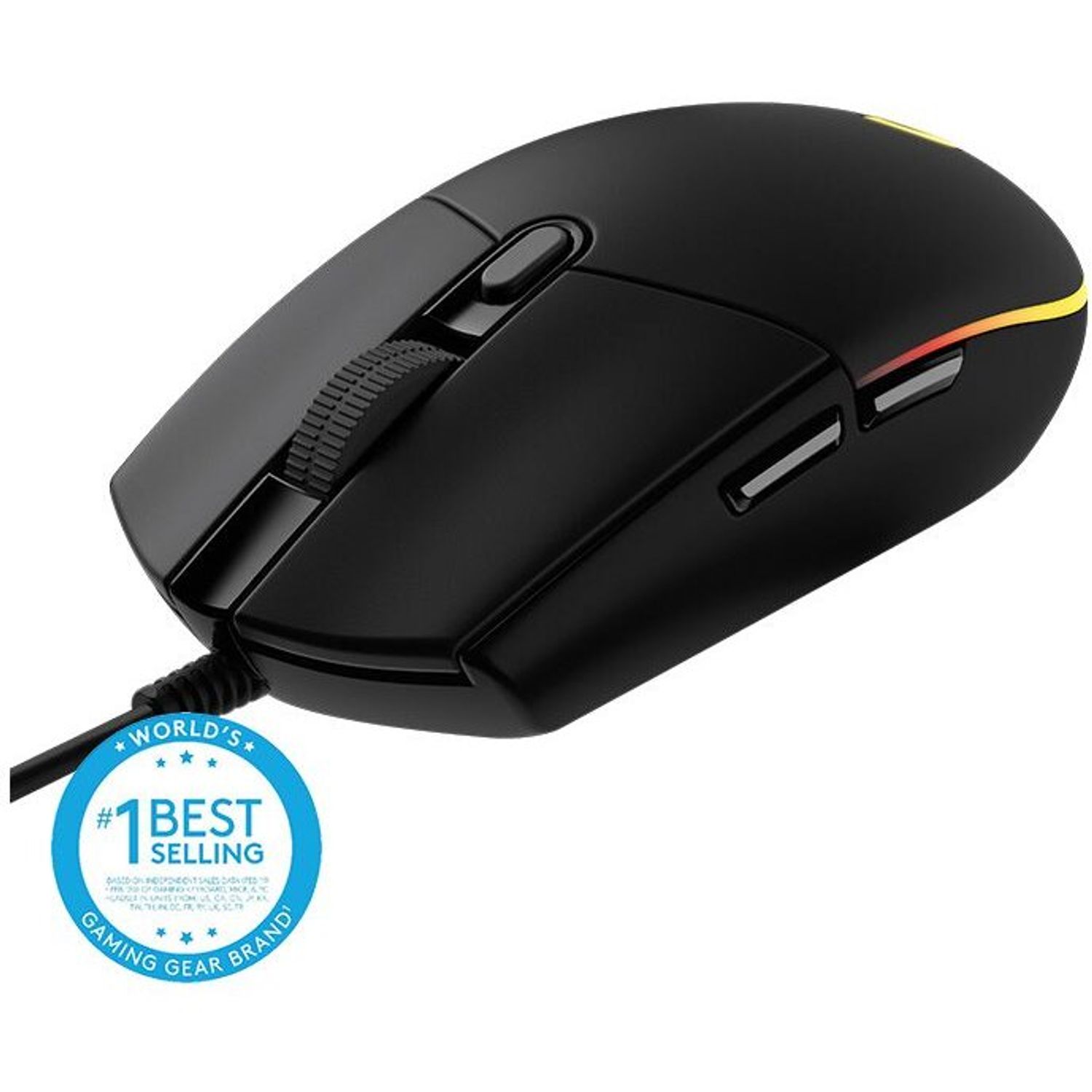 Mouse gaming Logitech G102 Lightsync, 8000 dpi, RGB, Negru fotografia produsului