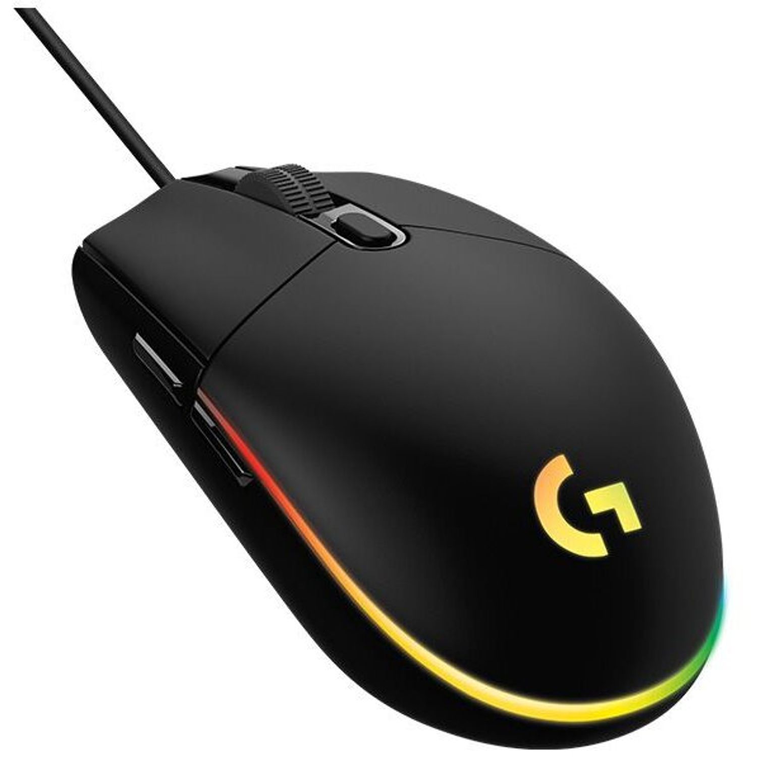 Mouse gaming Logitech G102 Lightsync, 8000 dpi, RGB, Negru fotografia produsului View 2 L
