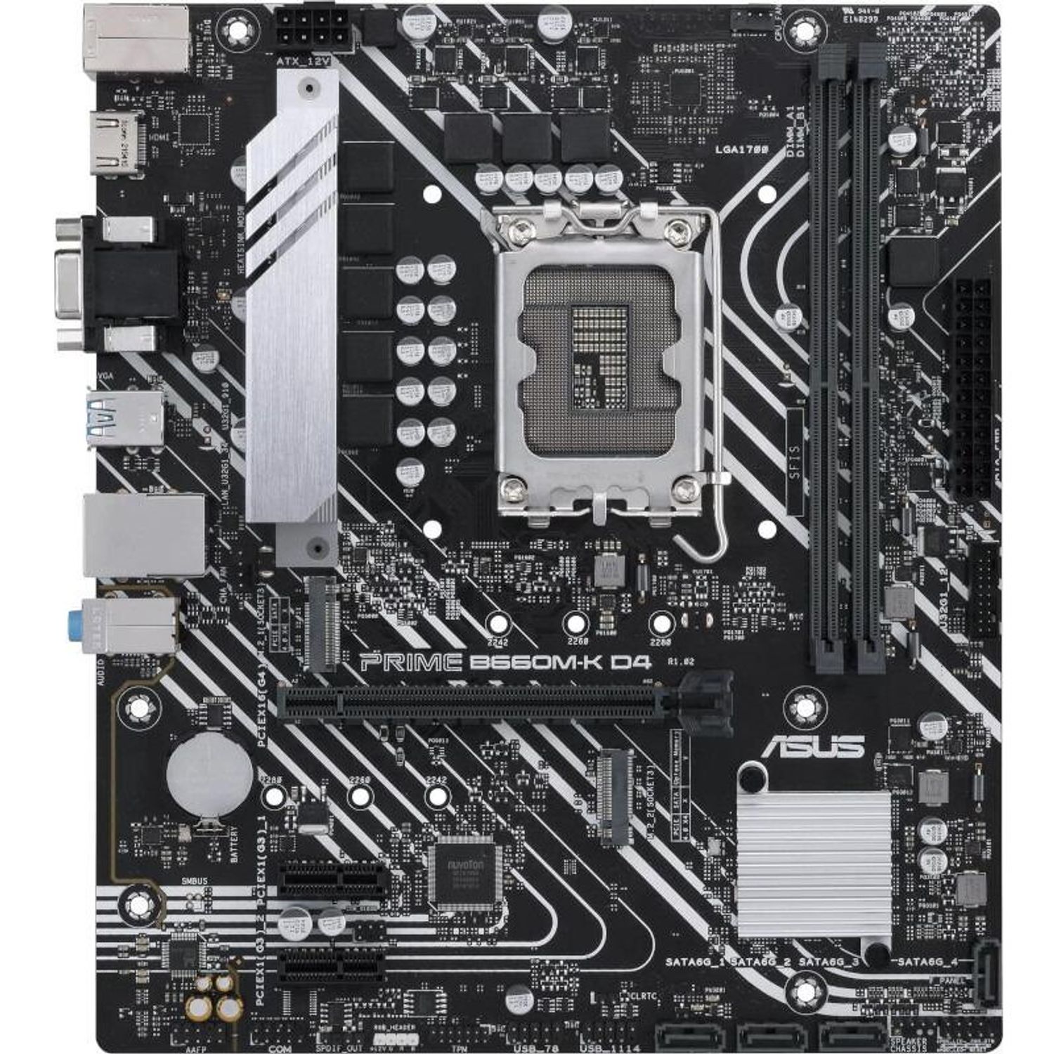 Placa de baza PRIME B660M-K D4,LGA 1700 fotografia produsului