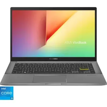 Laptop ultraportabil ASUS Vivobook S14 S433EA Intel® Core™ i5-1135G7, 14″, Full HD, 8GB, Free DOS, Light Grey ASUS imagine noua 2022