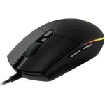 Mouse gaming Logitech G203, iluminare RGB LightSync, Negru fotografia produsului