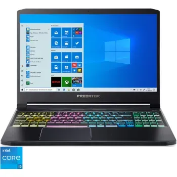 Laptop Gaming Acer Predator Triton 300 PT315-53 Intel Core i5-11400H, 15.6, 144Hz, 16GB, RTX 3060 6GB, Black Acer imagine noua 2022