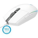 Mouse gaming Logitech G102 Lightsync, 8000 dpi, RGB, Alb fotografia produsului