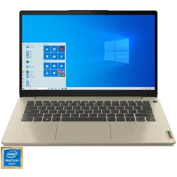 Laptop ultraportabil Lenovo IdeaPad 3 14ITL6 Intel Pentium Gold 7505, 14″, Full HD, 4GB, 128GB SSD, Win 10 Home , Sand elefant.ro imagine noua 2022