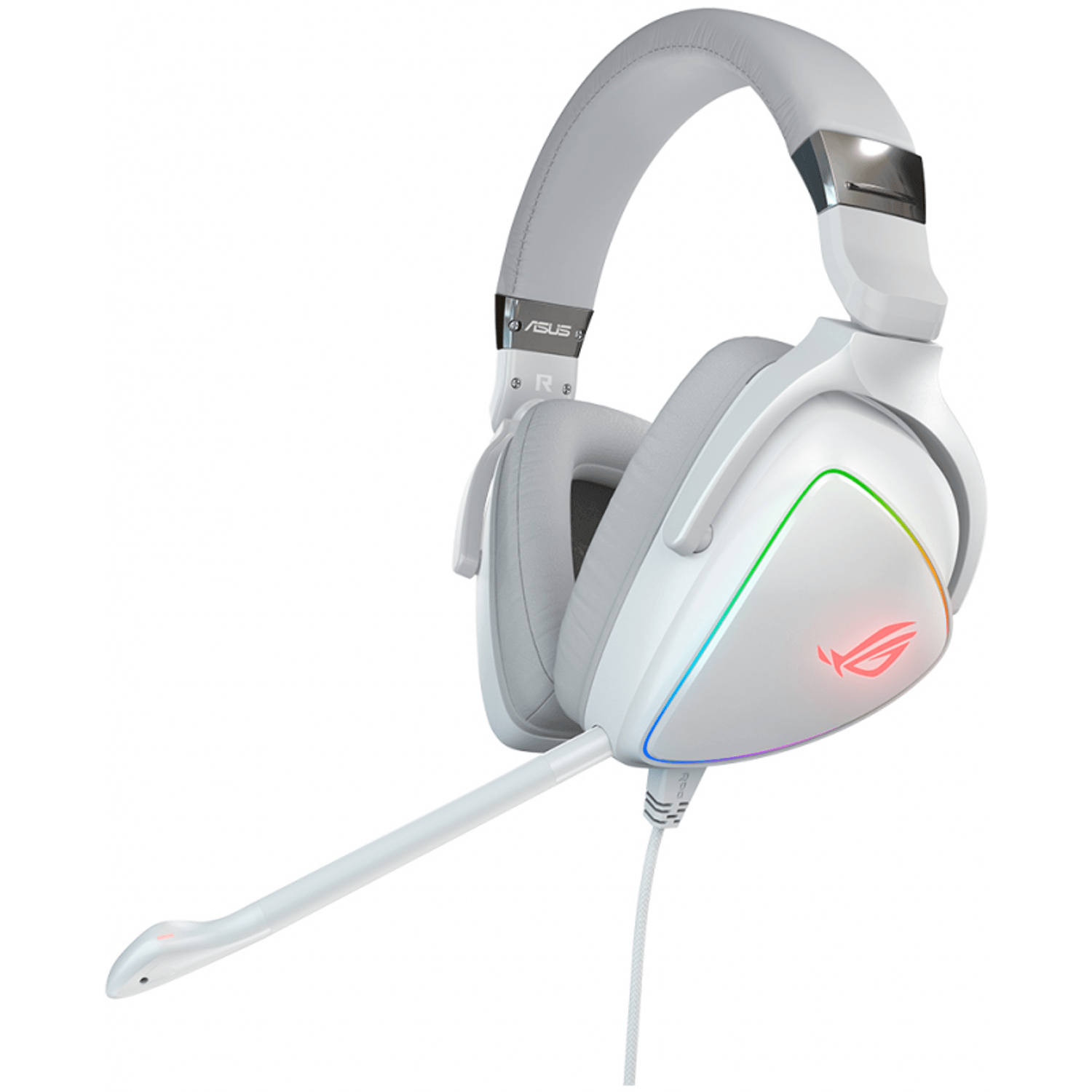 Casti Gaming ASUS ROG Delta RGB White fotografia produsului View 2 L