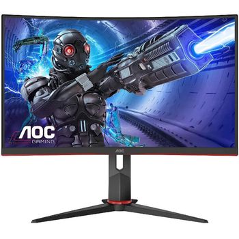 Monitor LED AOC Gaming C32G2ZE/BK Curbat 31.5 inch 1 ms Negru FreeSync Premium 240 Hz AOC imagine noua 2022