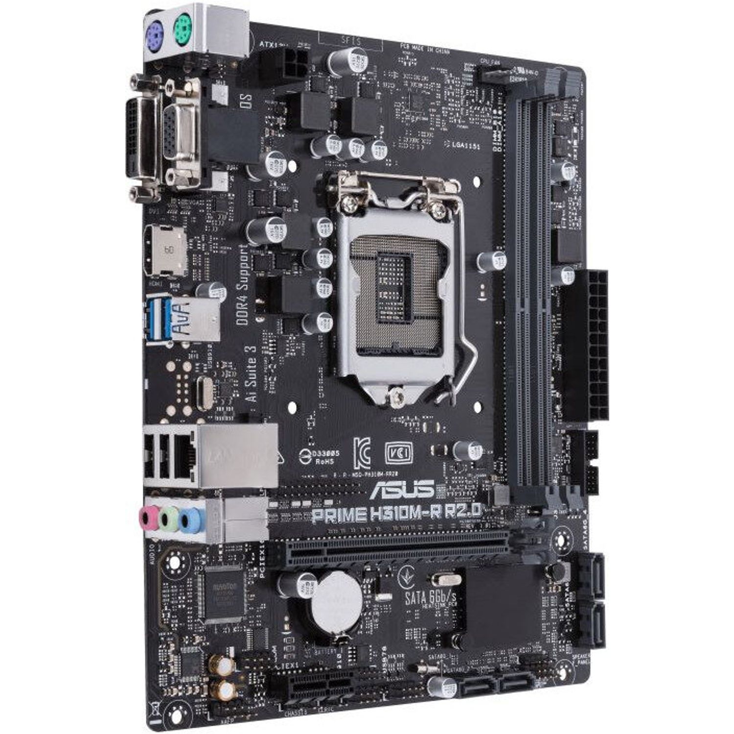 Placa de baza socket 1151v2,  PRIME H310M-R R2.0 fotografia produsului View 2 L