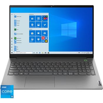 Laptop Lenovo 15.6” ThinkBook 15 G2 ITL, FHD IPS, Intel Core i5-1135G7, 8GB, Intel Iris Xe, Win 10 Pro, Mineral Gray elefant.ro imagine noua 2022