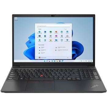 Laptop Lenovo 15.6” ThinkPad E15 Gen 3, FHD IPS, AMD Ryzen™ 5 5500U, 16GB, Radeon, Win 11 Pro, Black elefant.ro imagine noua 2022
