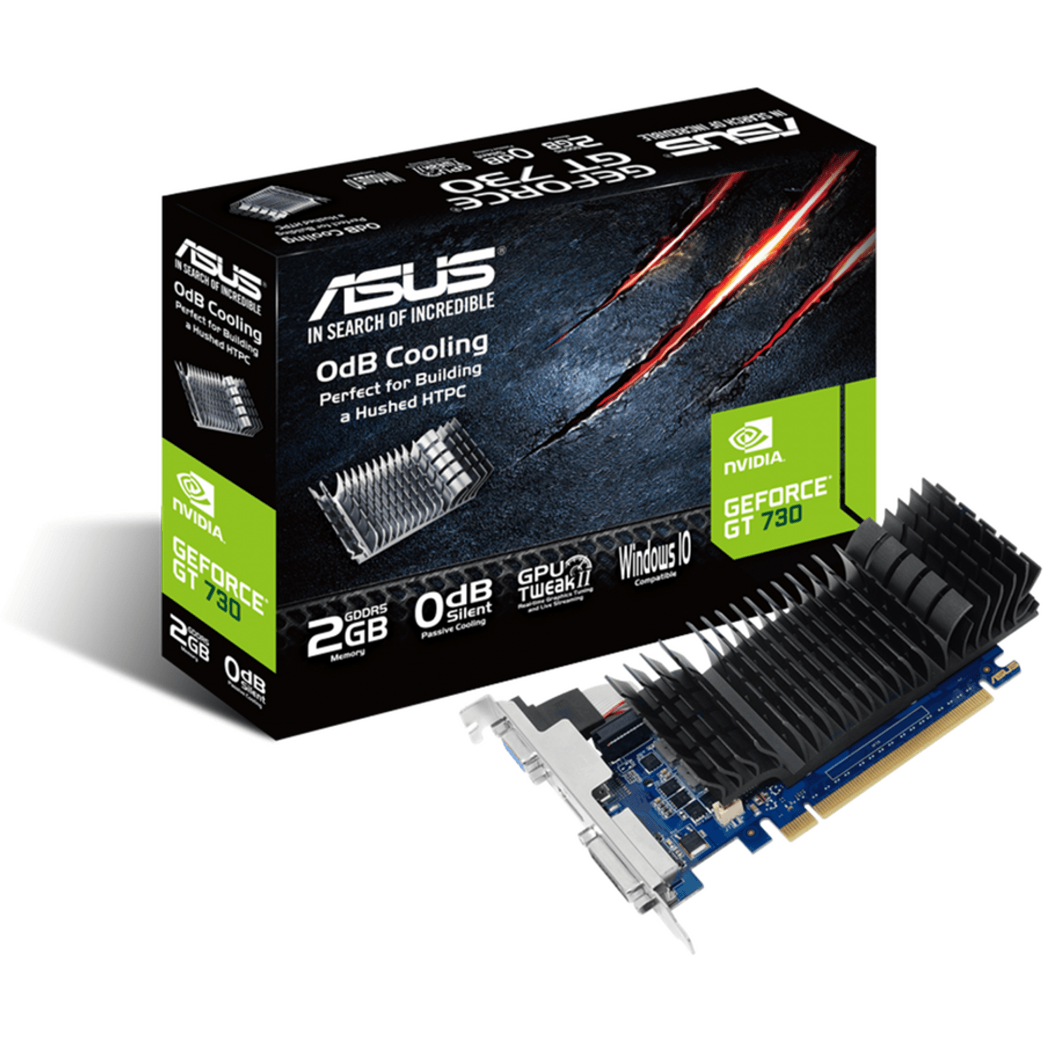 Placa Video GeForce GT 730 Silent 2GB GDDR5 64-bit fotografia produsului
